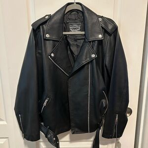 Levi’s Faux Leather Belted Jacket NWT